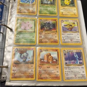 Vintage Pokémon Card Binder - Classic Base Set Cards